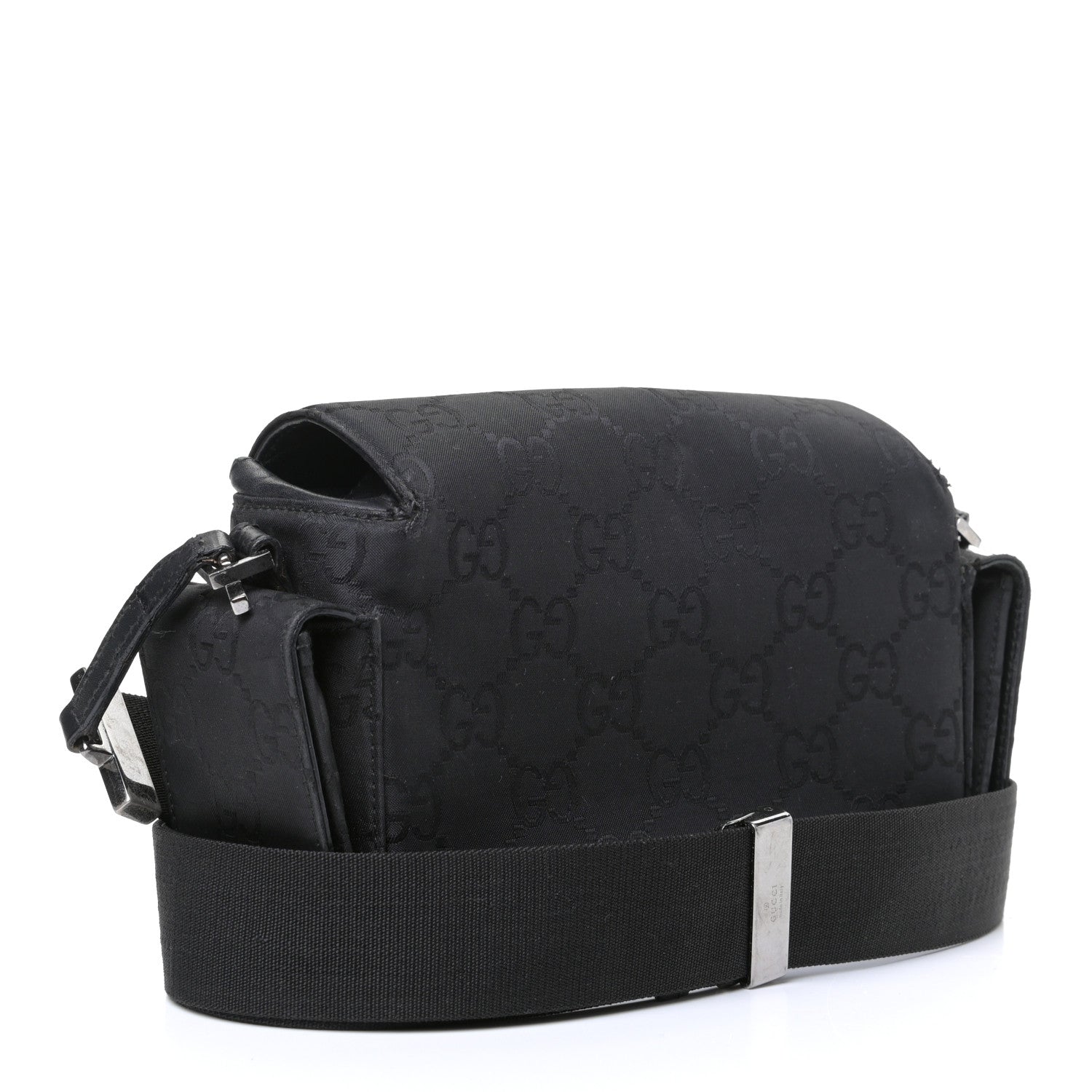 Gucci Monogram Crossbody Bag Black 2 of 5