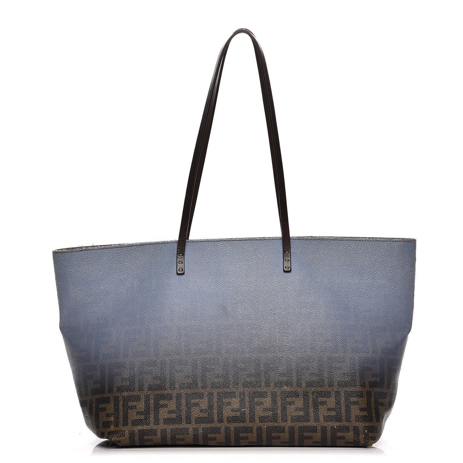 Fendi Zucca Spalmati Ombre Large Roll Tote Tobacco Nebula 1 of 23