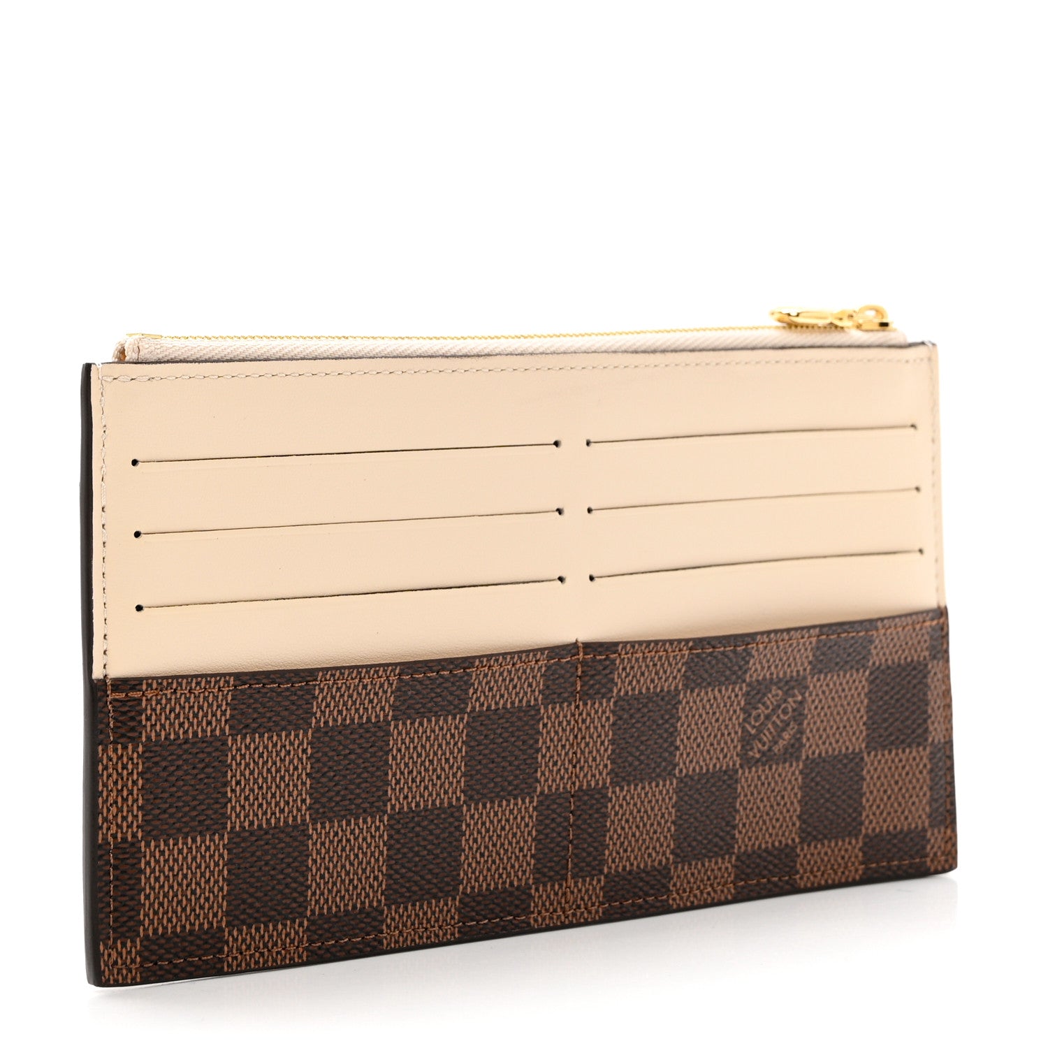 Louis Vuitton Damier Ebene Slim Purse Cream 3 of 8