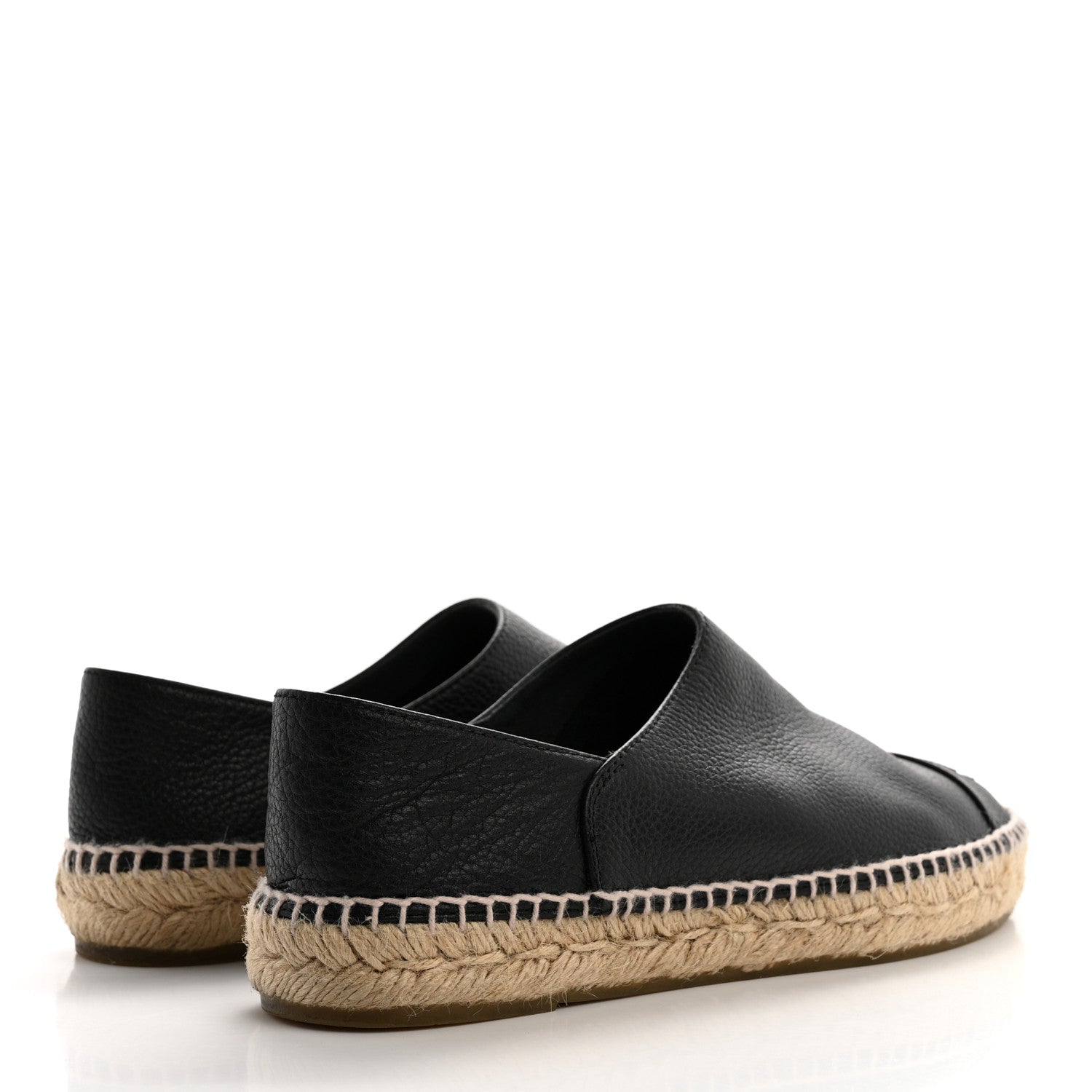 Chanel Grained Calfskin CC Espadrilles 39 Black 4 of 9