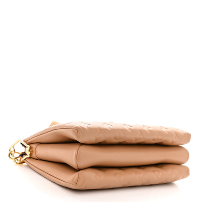 Louis Vuitton Lambskin Embossed Monogram Coussin PM Camel 4 of 11