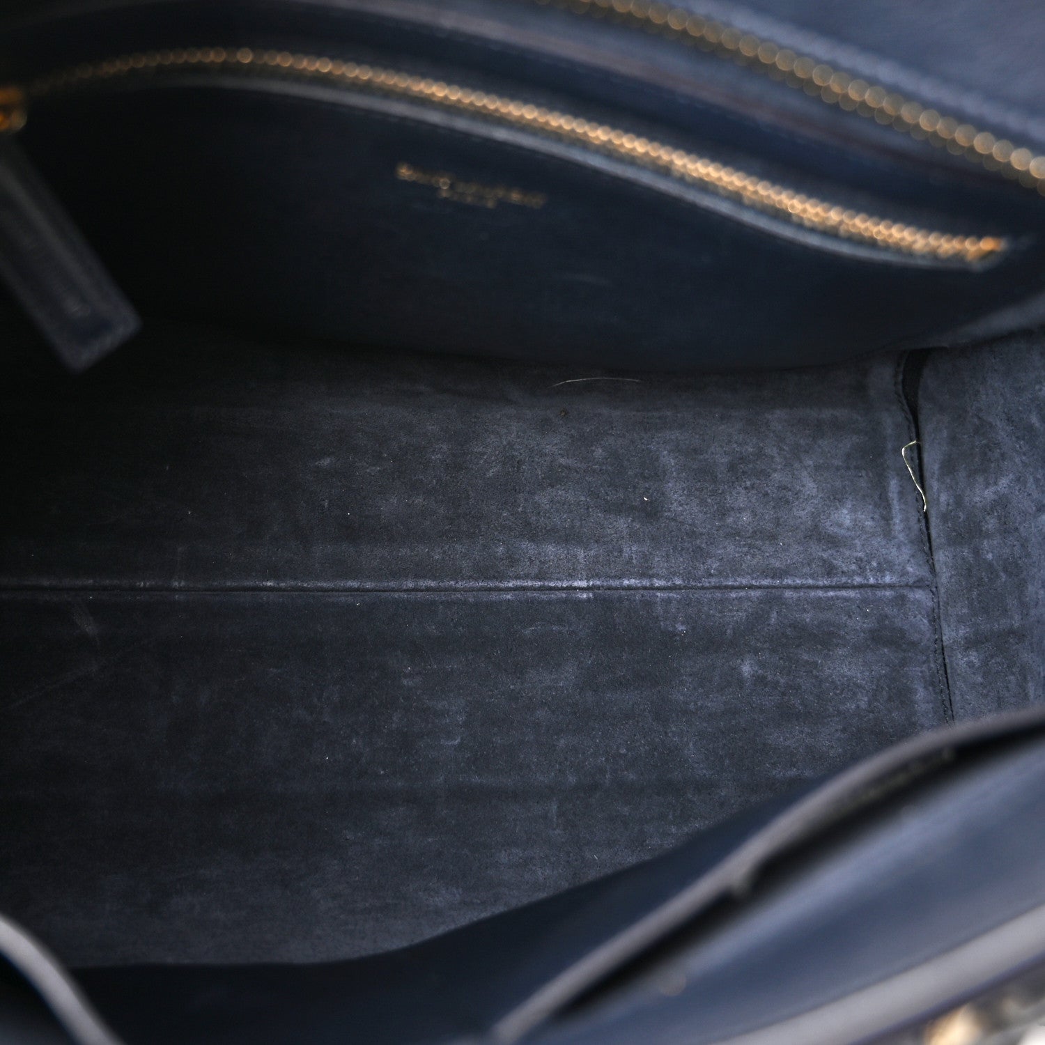 Saint Laurent Smooth Calfskin Small Monogram Cabas Navy 5 of 9