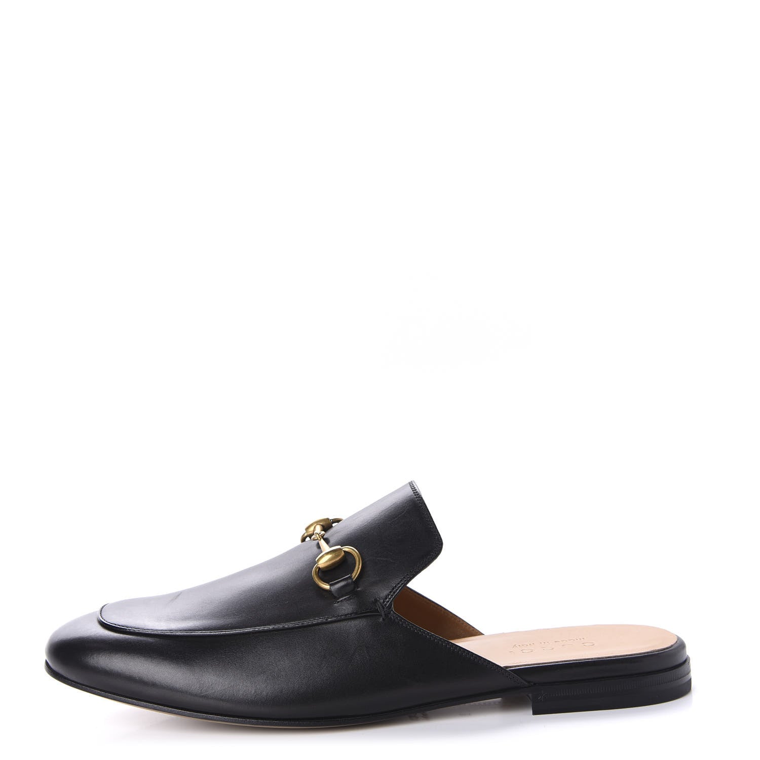 Gucci Calfskin Mens Princetown Slippers 9 Black 1 of 10