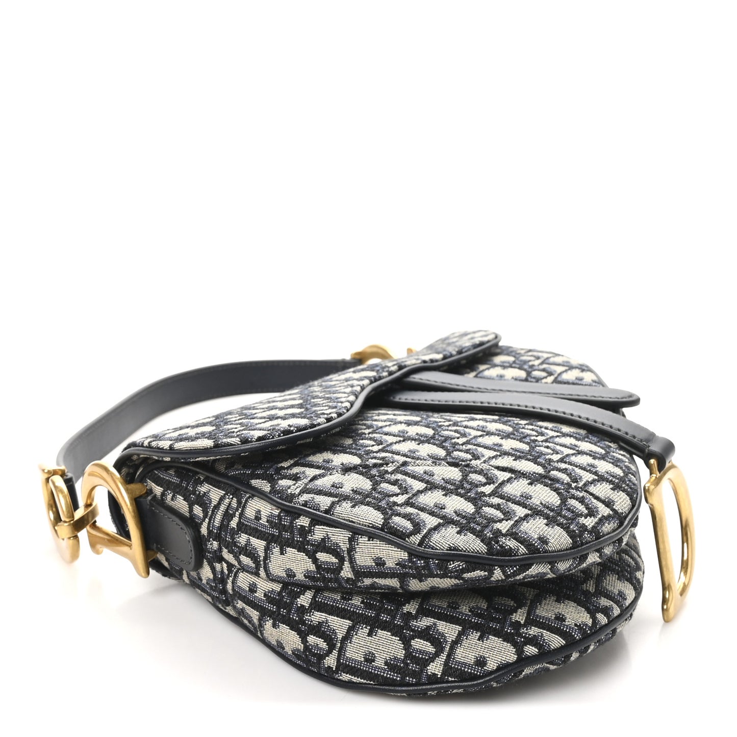 Oblique Saddle Bag Blue