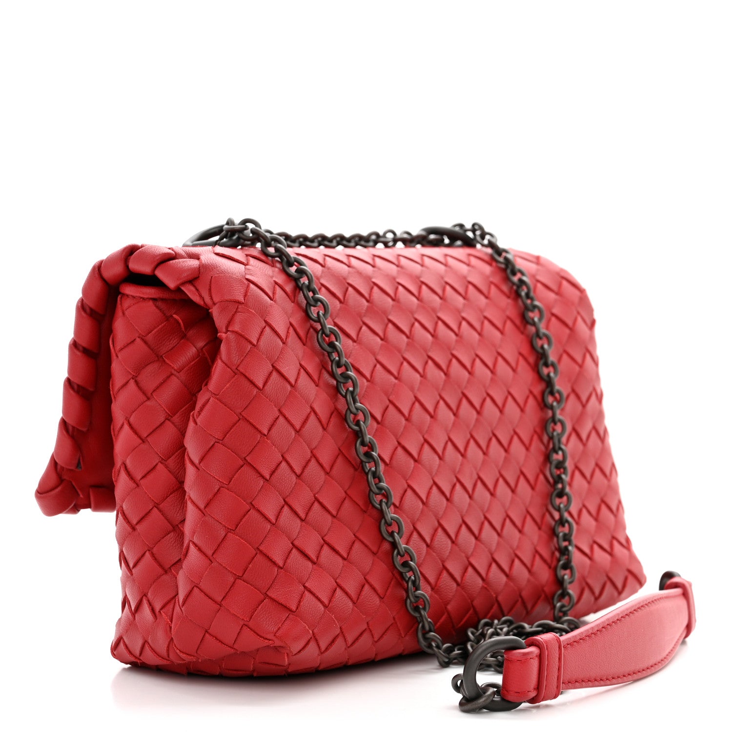 Bottega Veneta Nappa Intrecciato Baby Olimpia Shoulder Bag Vesuvio 3 of 10
