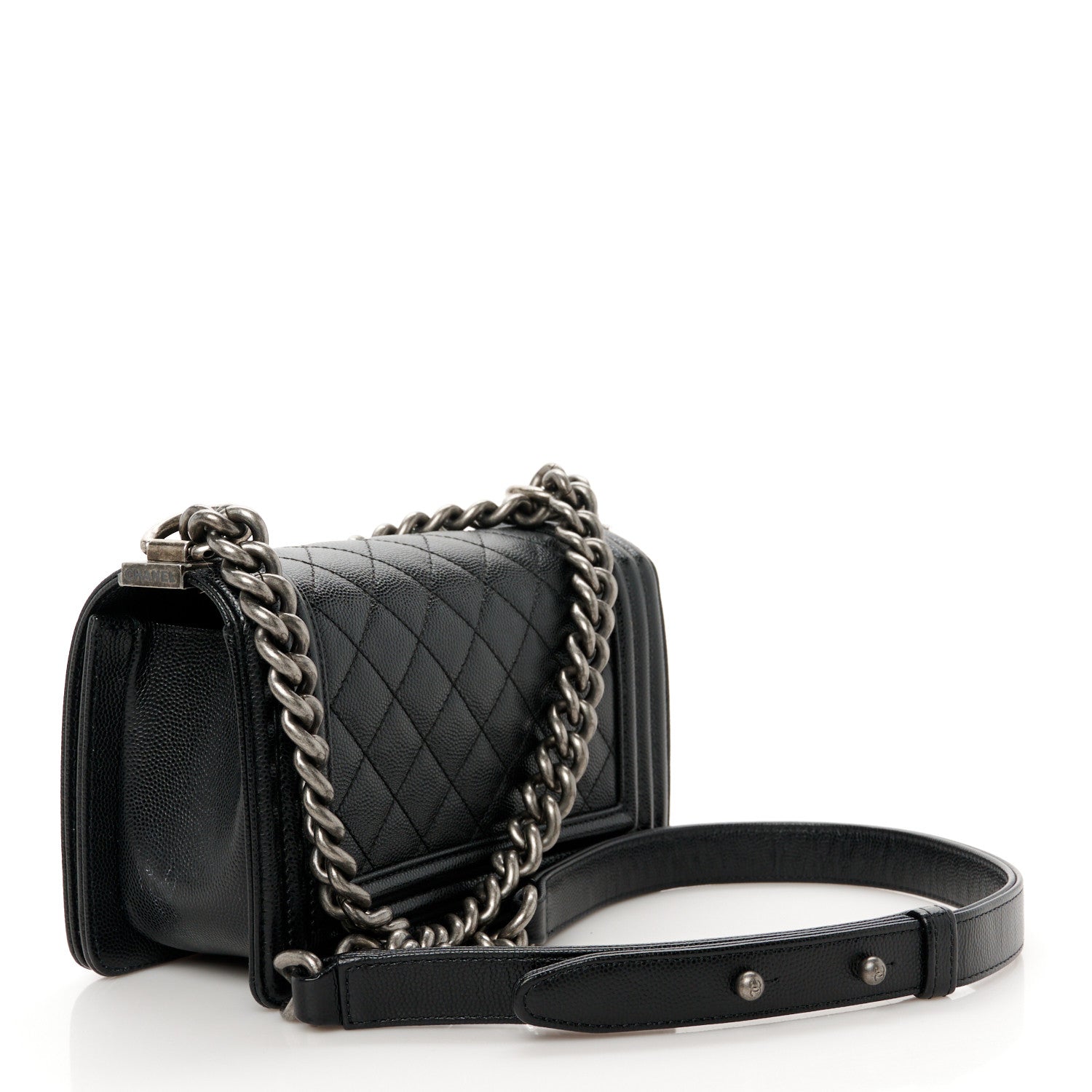 Chanel Caviar Quilted Small Boy Flap Black 3 of 10