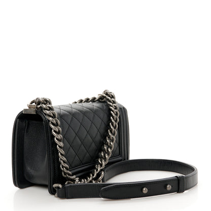 Chanel Caviar Quilted Small Boy Flap Black 3 of 10