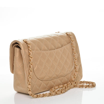 Chanel Pearly Caviar Quilted Jumbo Double Flap Gold 3 of 8