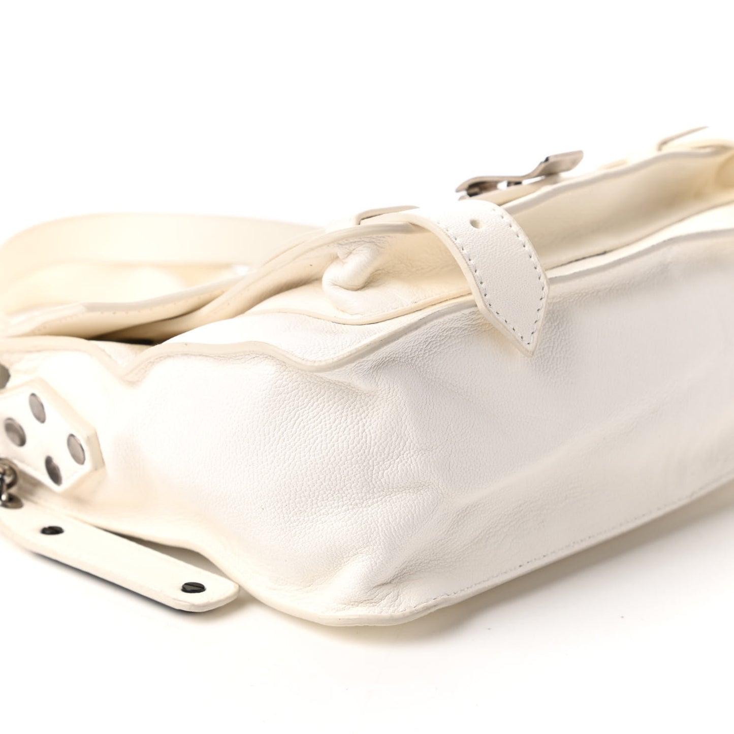 Lambskin Tiny PS1 Satchel White