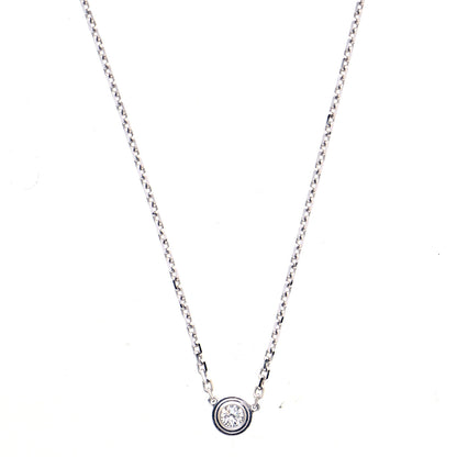 Cartier 18K White Gold Diamond XS D'Amour Pendant Necklace 1 of 6