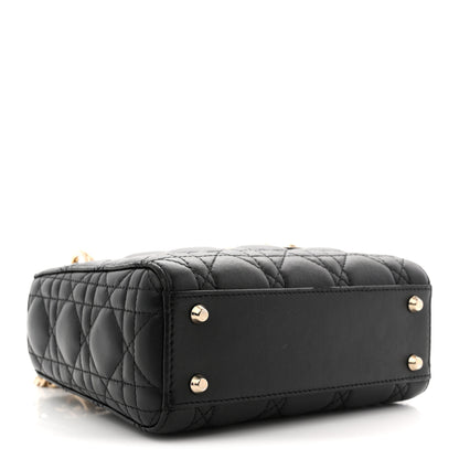 Christian Dior Lambskin Cannage Mini Lady Dior Black 4 of 11