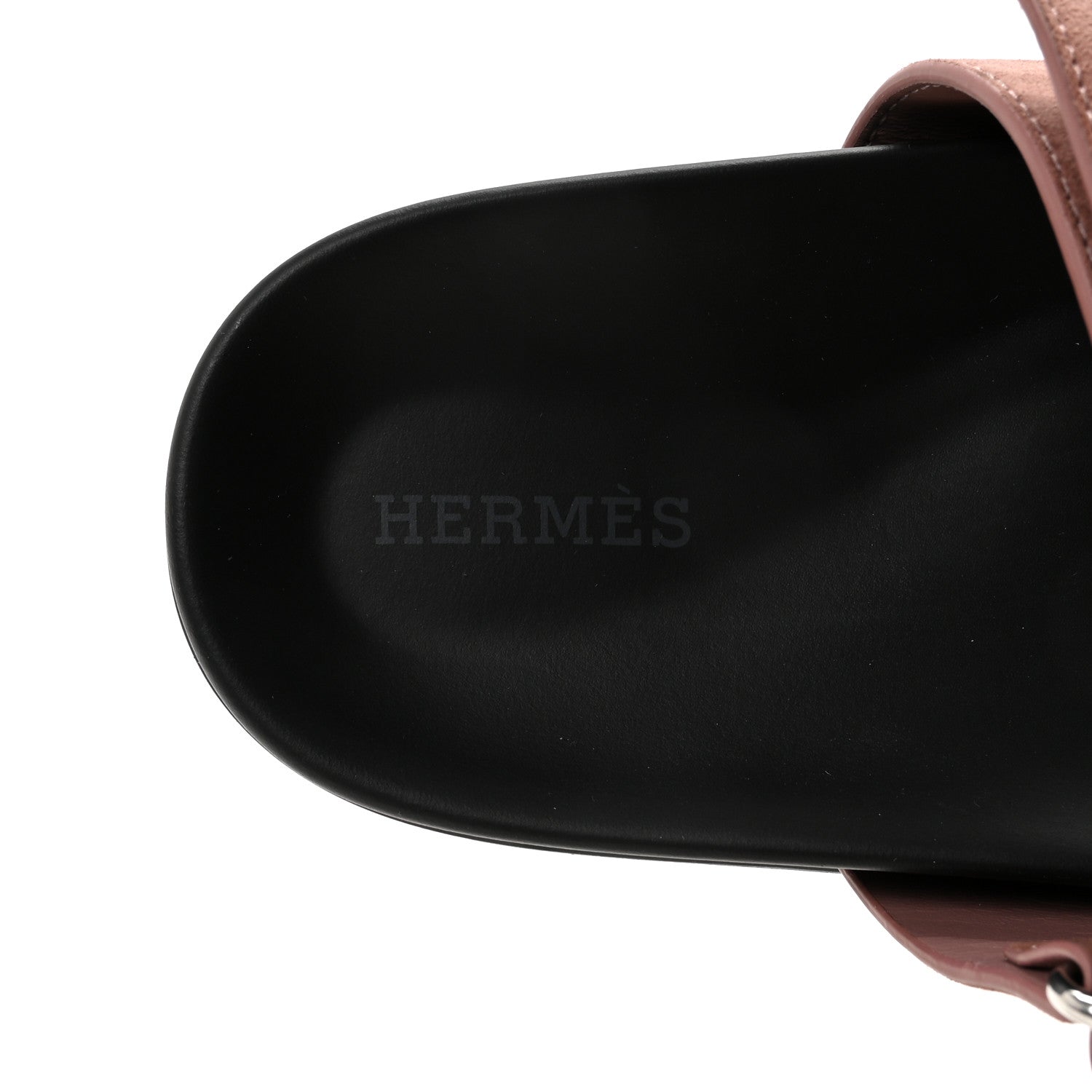 Hermes Suede Goatskin Womens Chypre Sandals 36.5 Rose Antique 8 of 10