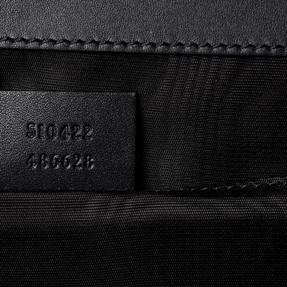 Gucci X SEGA Calfskin GUCCY Stars Portfolio Bag Black Gold 7 of 11
