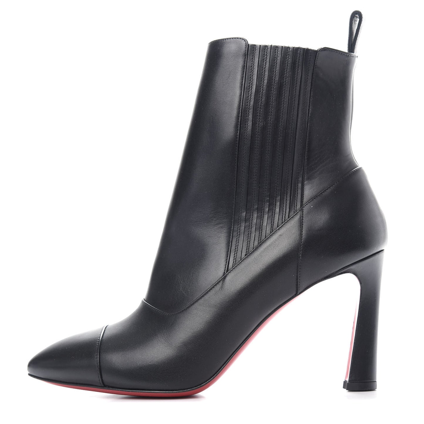 Calfskin Shine Me In The 90s 85 Ankle Boots 39.5 Black