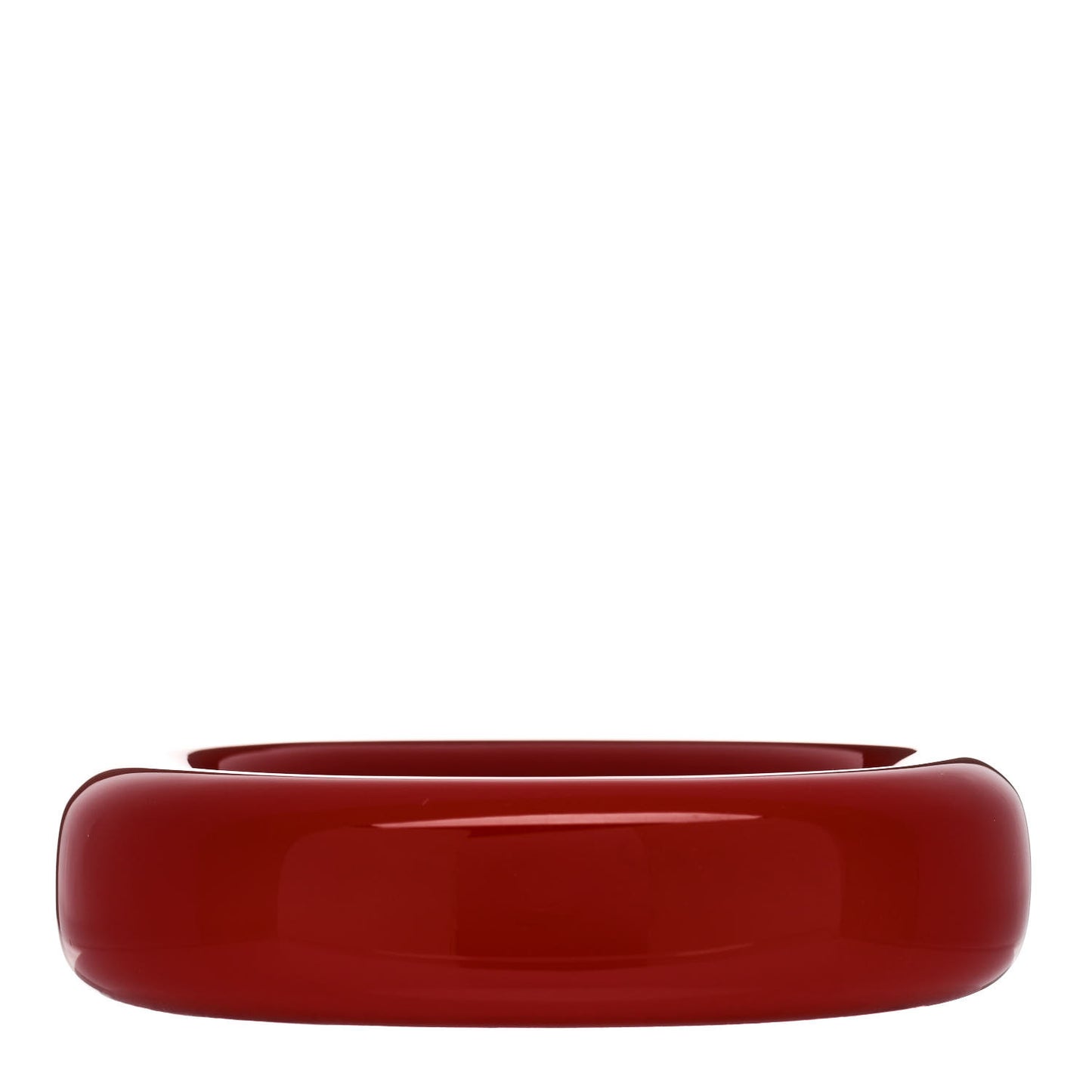Lacquer Hardwood Elsa Peretti Doughnut Bangle Bracelet Red