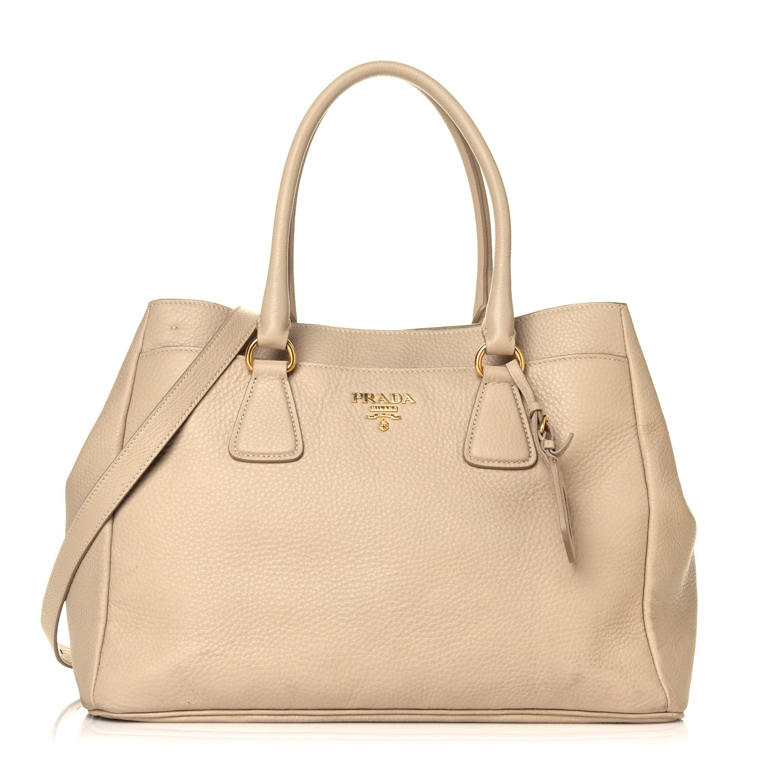 Prada Vitello Daino Tote Sabbia 1 of 6