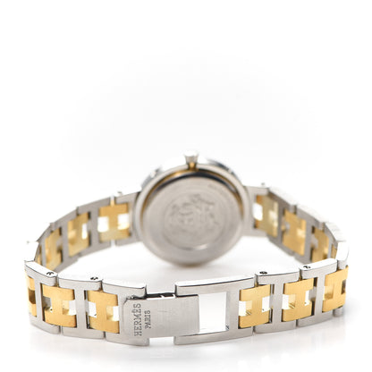 Hermes Stainless Steel 24mm Clipper Quartz Watch Gold 3 of 5