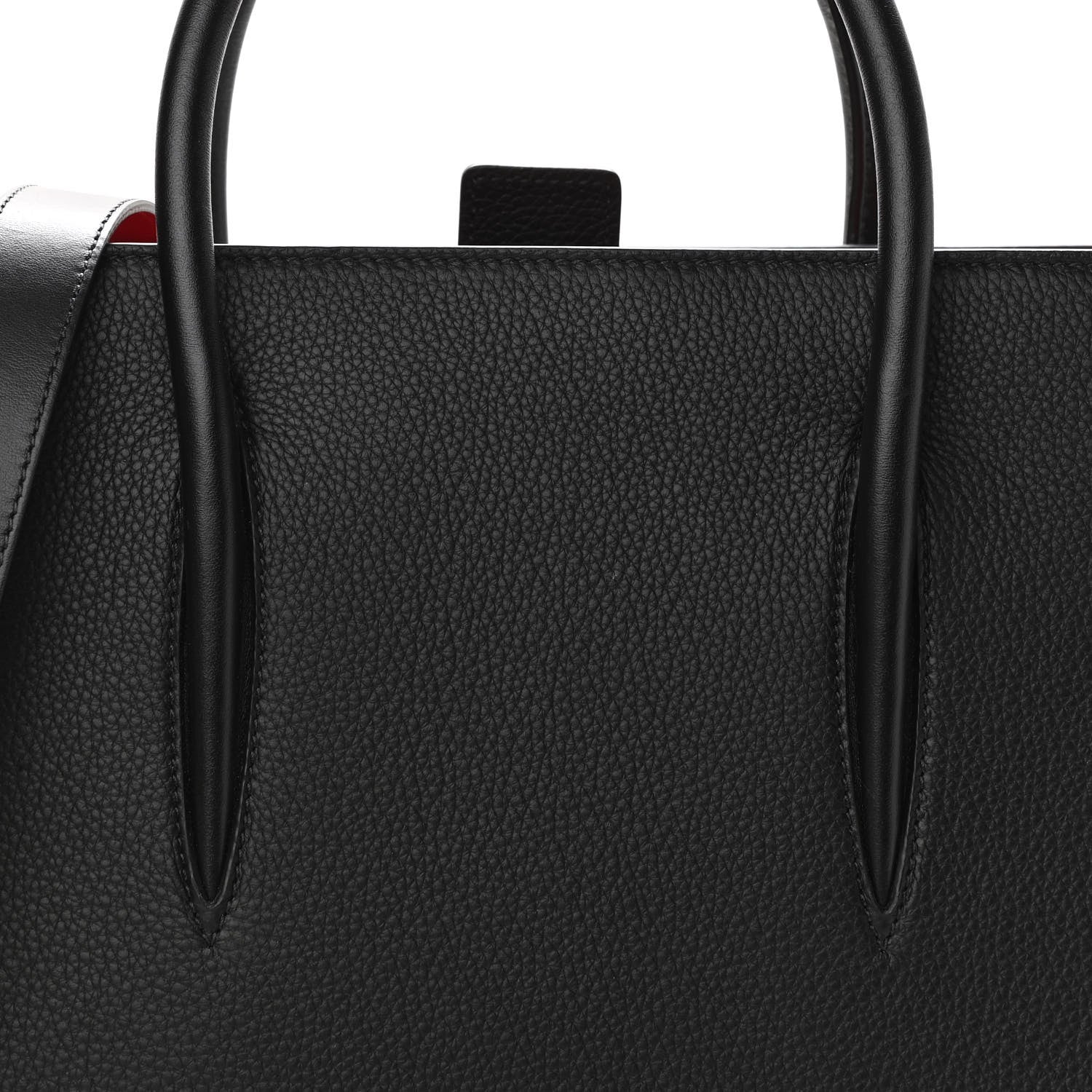 Christian Louboutin Calfskin Empire Patent Studded Medium Paloma Black 7 of 11