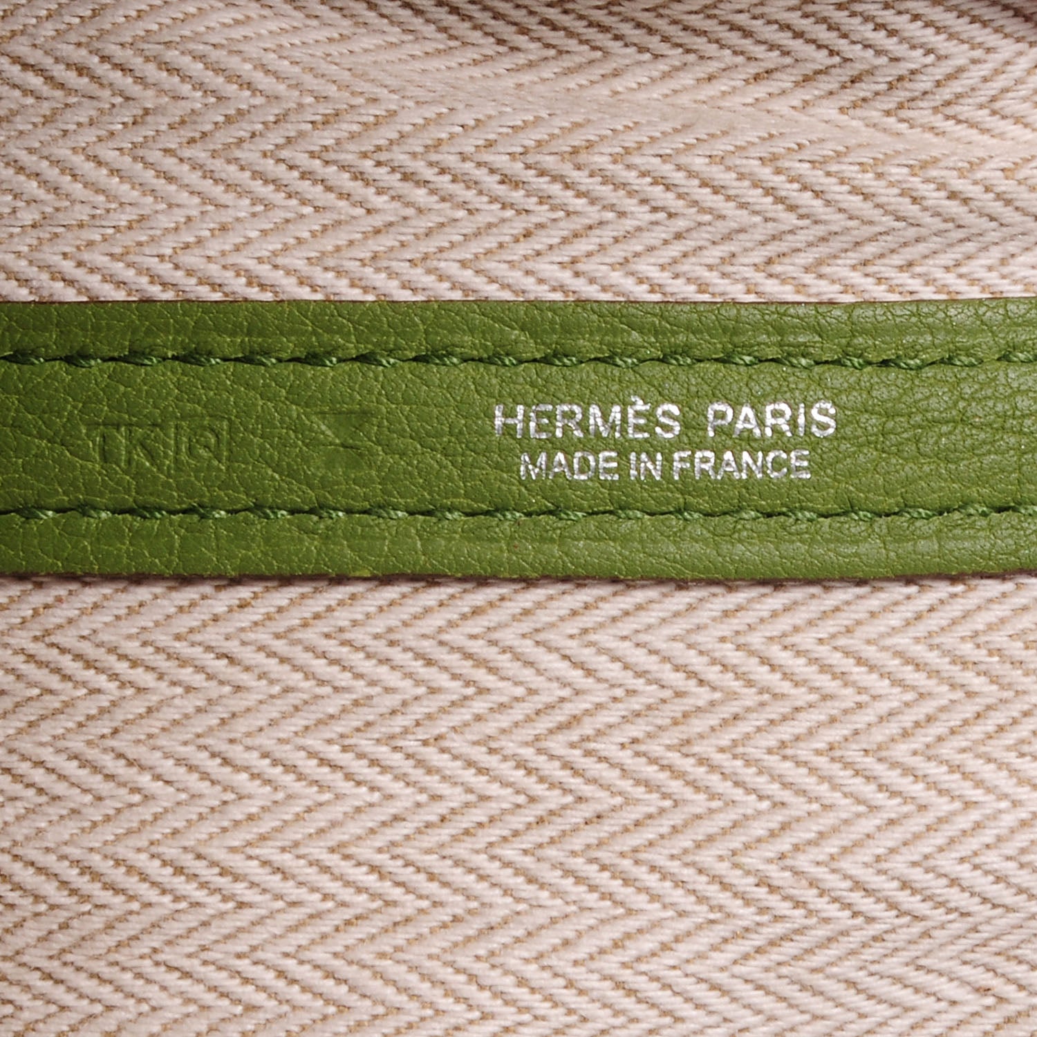Hermes Veau Negonda Garden Party Tote MM 36 Vert Anis 7 of 8