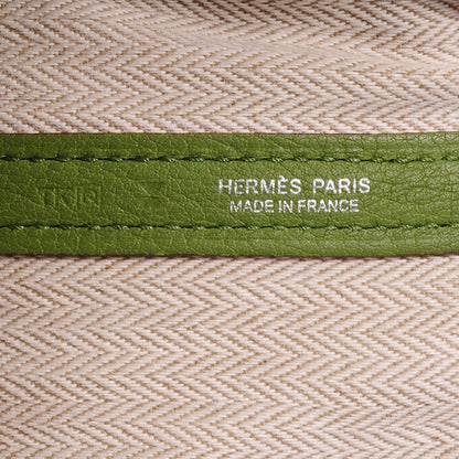 Hermes Veau Negonda Garden Party Tote MM 36 Vert Anis 7 of 8