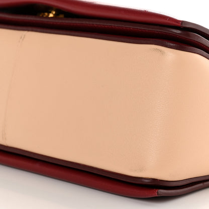 Celine Shiny Smooth Calfskin Medium Frame Shoulder Bag Ruby Nude 10 of 11