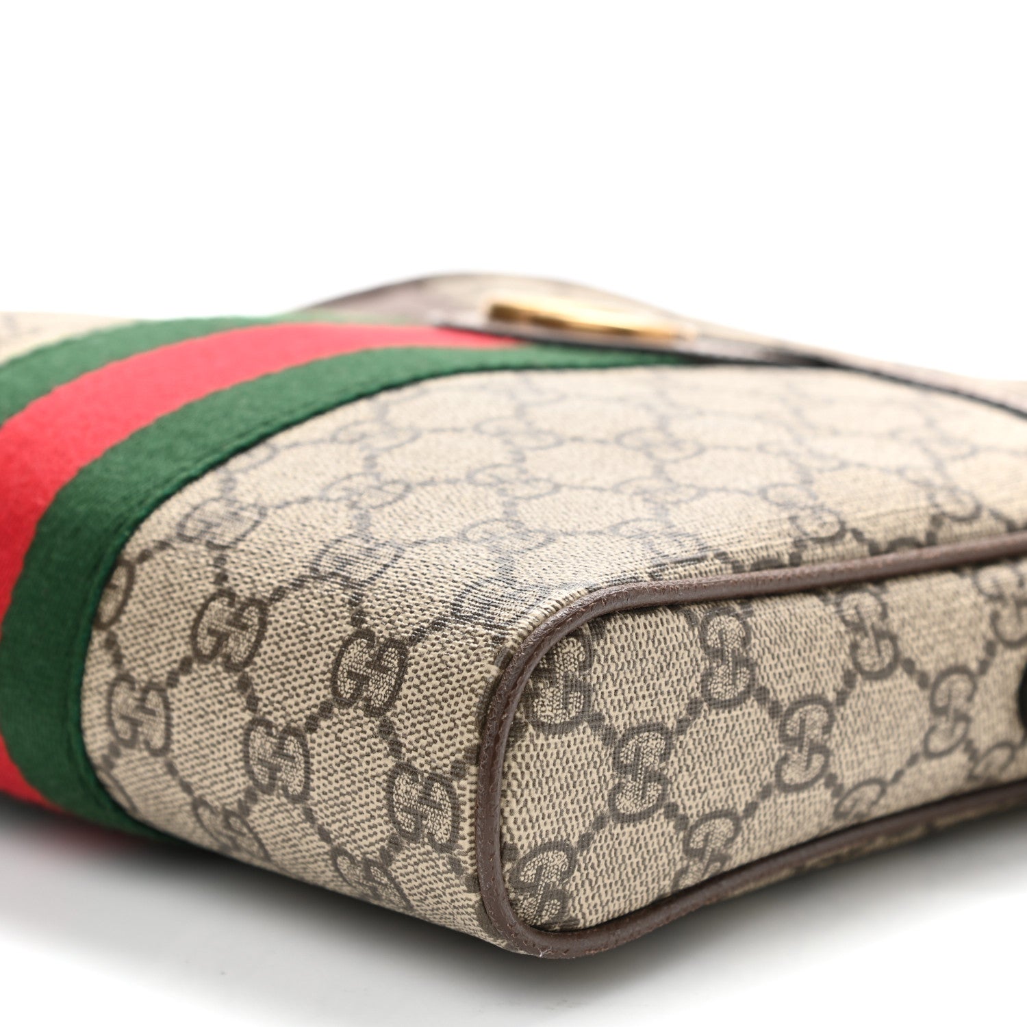 Gucci GG Supreme Monogram Web Small Ophidia Messenger Bag Brown 11 of 12