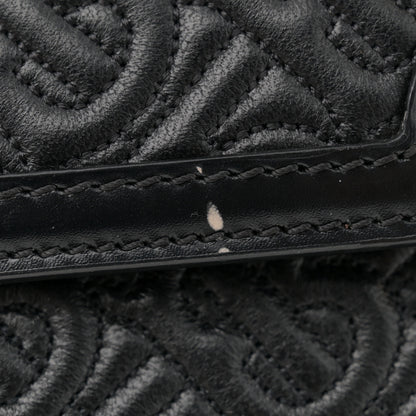 Burberry Calfskin Monogram Embossed Small TB Chain Bag Black 10 of 11