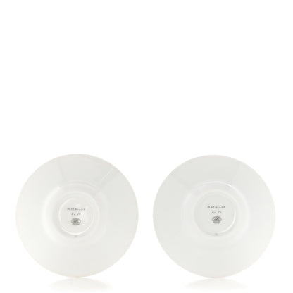 Hermes Porcelain Mosaique Au 24 Gold Coffee Cup and Saucer Set of 2 8 of 12