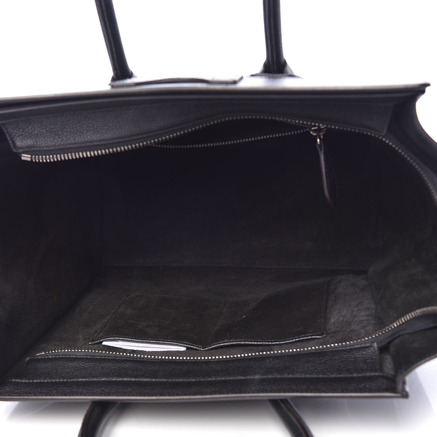 Drummed Calfskin Mini Luggage Black