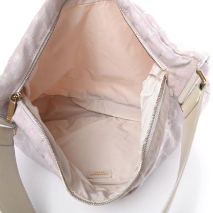 Chanel Nylon Large Travel Hobo Light Pink 5 of 16