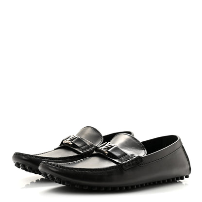 Louis Vuitton Calfskin Mens Monte Carlo Shoe Moccasin Loafers 9 Black 4 of 11