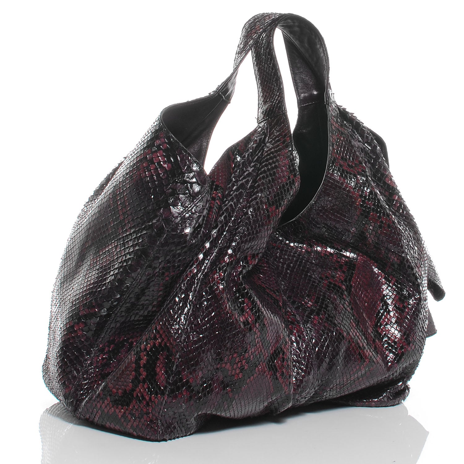 Valentino Garavani Python Large Nuage Hobo Purple 3 of 7