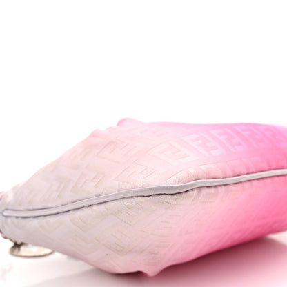 Fendi Zucchino Vitello Ombre Forever Pochette Fuxia Lavanda 8 of 9