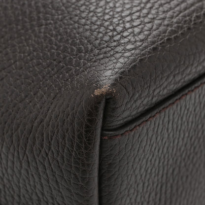 Gucci Calfskin Medium Braided Handle Gifford Tote Dark Brown 14 of 15