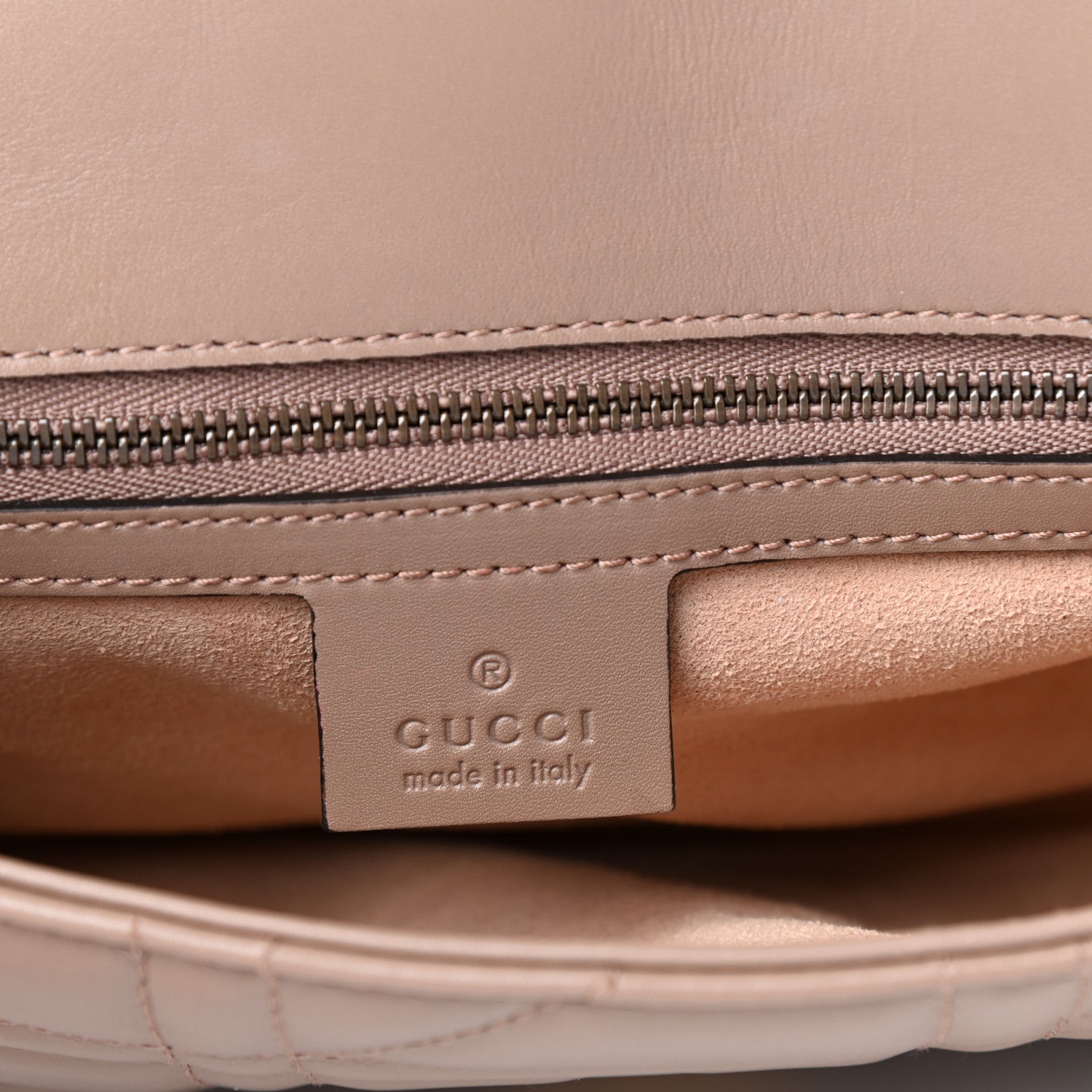 Gucci Calfskin Matelasse Studded Mini Pearly GG Marmont Shoulder Bag Porcelain Rose 6 of 10