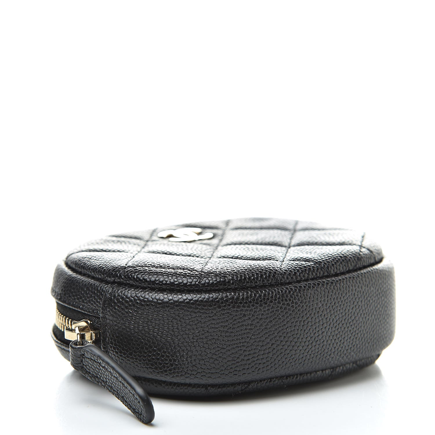Chanel Caviar Quilted Zip Around Classic Coin Purse Black 4 of 8