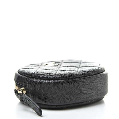 Chanel Caviar Quilted Zip Around Classic Coin Purse Black 4 of 8
