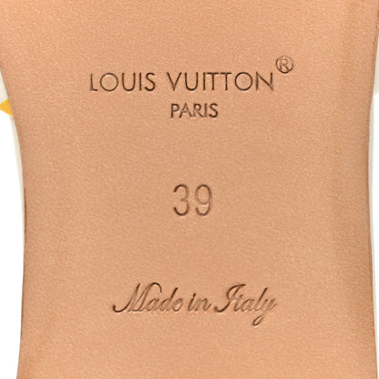 Louis Vuitton LV X TM Lambskin Monogram 6AM Flat Mule Sandals 39 White Multicolor 6 of 9