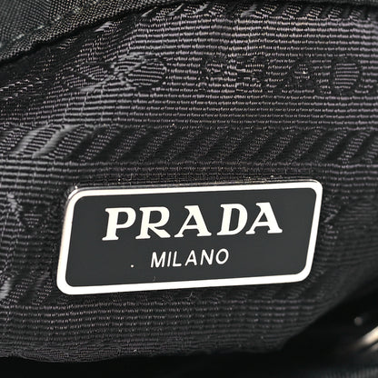 Prada Saffiano Tessuto Nylon Vela Bucket Wristlet Black 6 of 10