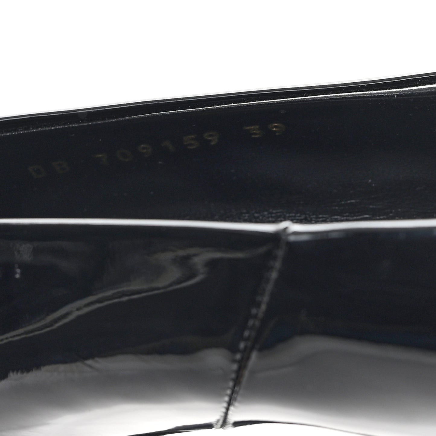 Patent Calfskin Kayla 110 Pumps 39 Black