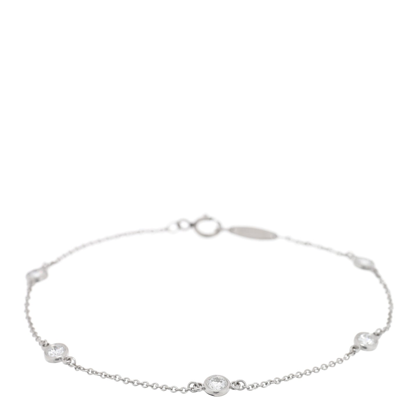 Platinum Diamond .40ctw Elsa Peretti Diamonds by the Yard Station Bracelet