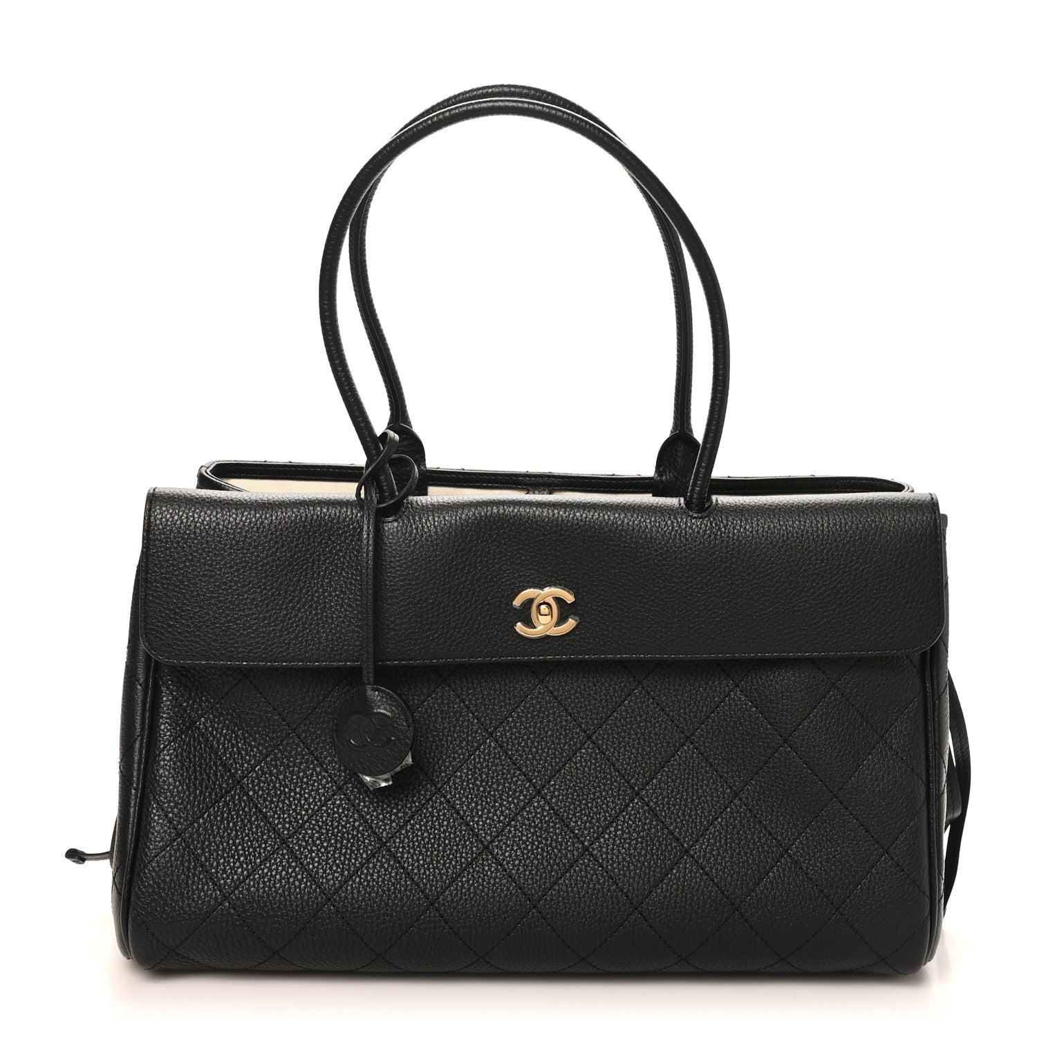 Chanel Grained Calfskin Stitched Urban Essentials Large Shopping Bag Black 1 of 21