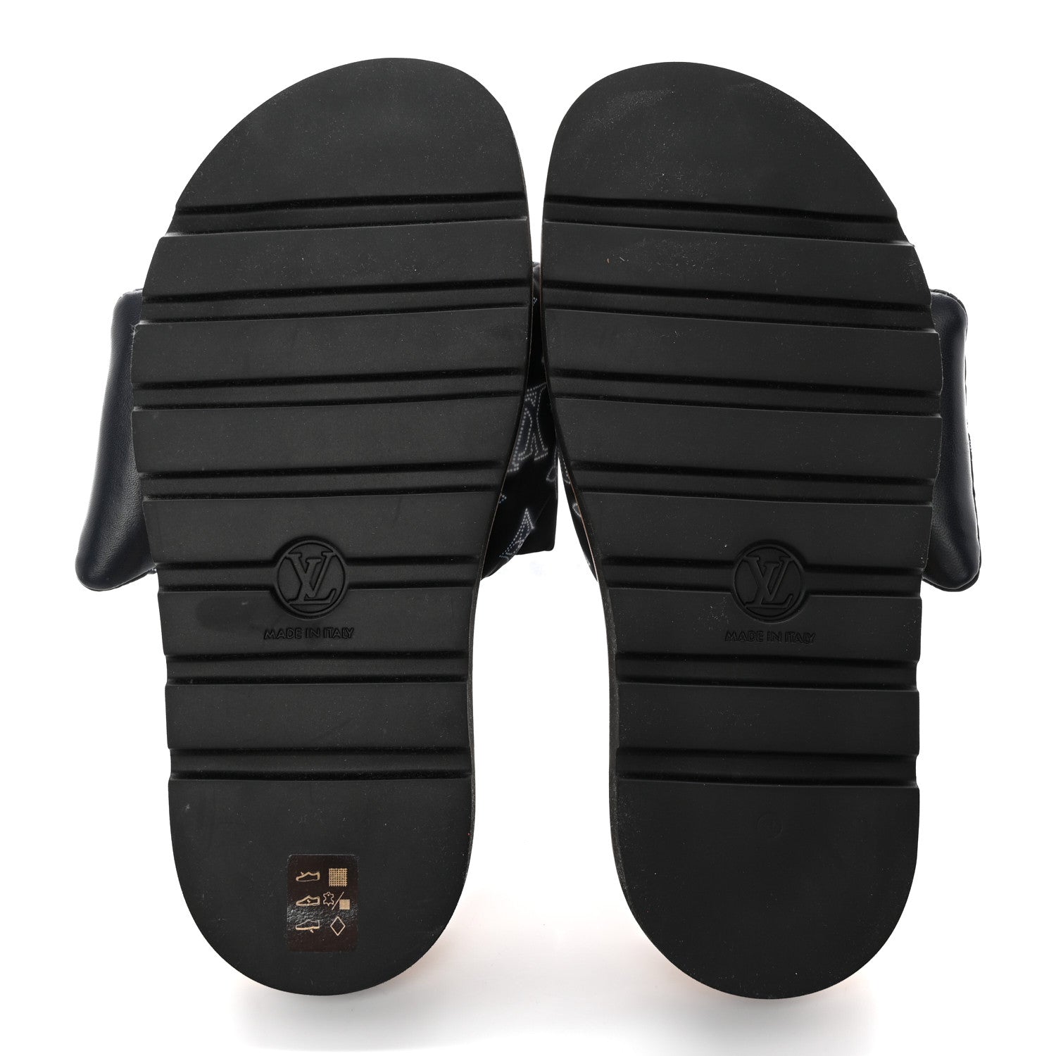 Louis Vuitton Nylon Monogram Womens Pool Pillow Comfort Mules 41 Navy Blue 5 of 10
