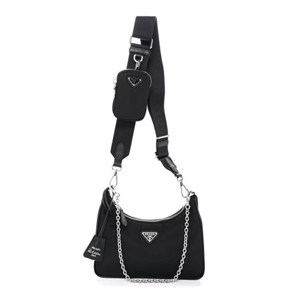 Prada Re-Nylon Saffiano Re-Edition 2005 Shoulder Bag Black 1 of 11