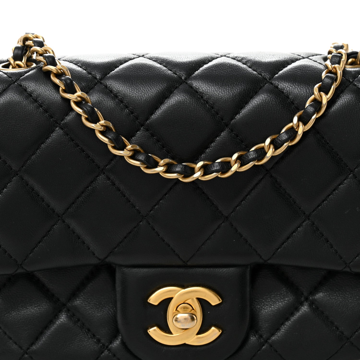 Chanel Lambskin Quilted Mini Pearl Crush Flap Black 8 of 11