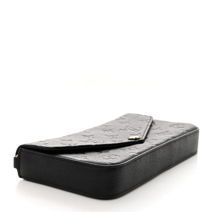Louis Vuitton Empreinte Pochette Felicie Chain Wallet Black 4 of 10