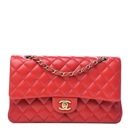 Chanel Lambskin Quilted Medium Double Flap Red 1 of 11