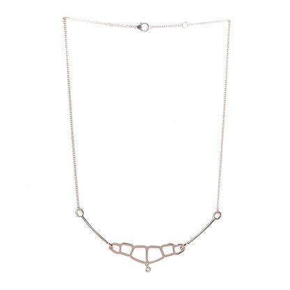 Hermes 18K Rose Gold Diamond Pendentif Niloticus Ombre Necklace 3 of 10