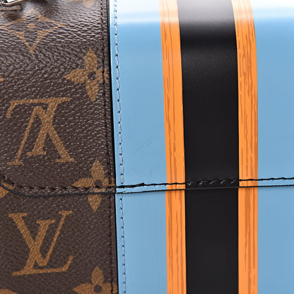 Louis Vuitton Calfskin Monogram Twist Shoulder Bag MM Blue 7 of 13