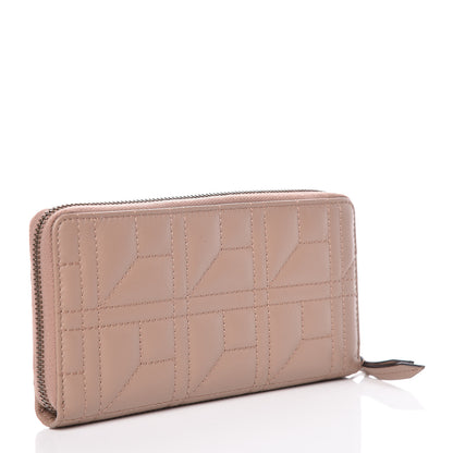 Gucci Calfskin Matelasse Pearly GG Marmont Zip Around Wallet Porcelain Rose 4 of 8